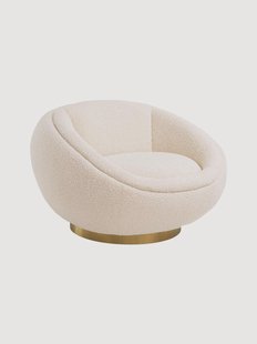 Boucl&eacute; draaistoel Bollinger