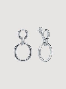 Zilveren oorbellen Hattie