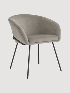 Fluwelen eetkamerstoel Campus