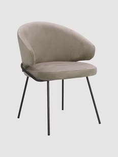 Fluwelen eetkamerstoel Kinley