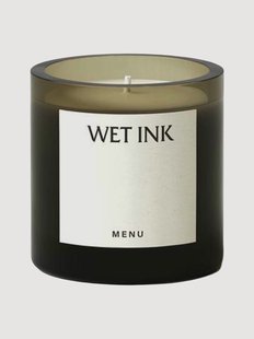 Geurkaars Wet Ink (jeneverbes, cipres, grapefruit, munt) in glas