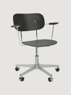 Houten bureaustoel Co Task, in hoogte verstelbaar