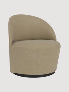 Boucl&eacute; draaibare fauteuil Tearoom