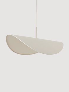 Grote design hanglamp Kenzie van linnen