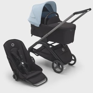 Bugaboo Dragonfly compleet Graphite Black Blue