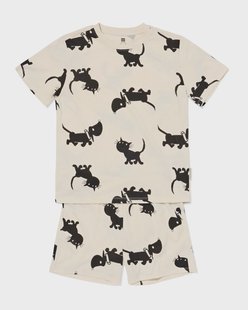 HEMA Takkie en Siepie kindershortama gebroken wit (gebroken wit)