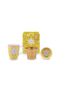 Pip Studio Tea for One Lily&Lotus Geel 365ml