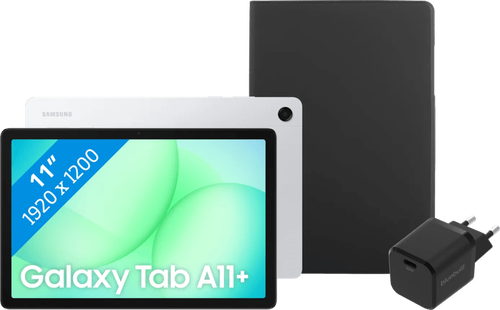 Samsung Galaxy Tab A11 Plus 11 inch 256GB Wifi Zilver + Basis accessoirepakket