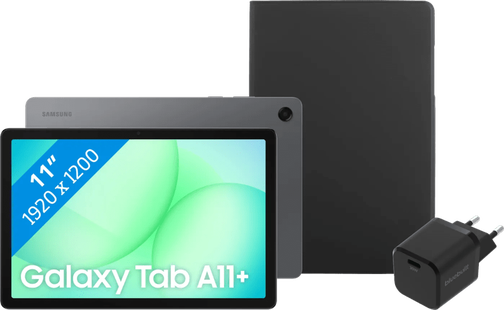 Samsung Galaxy Tab A11 Plus 11 inch 256GB Wifi Grijs + Basis accessoirepakket