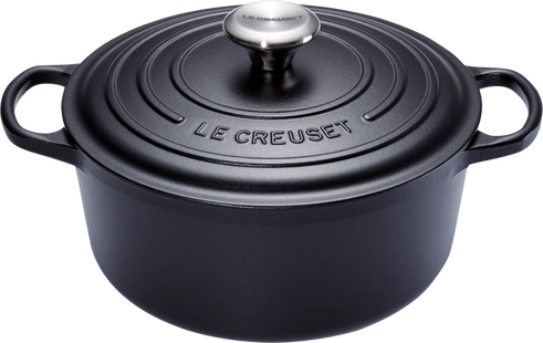 Le Creuset Signature Ronde Braadpan 24 cm Mat Zwart