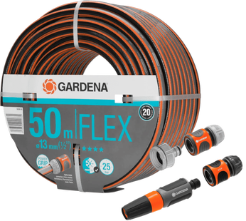Gardena Comfort FLEX 1/2 50m + Koppelstukken