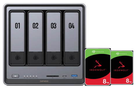 UGREEN NASync DXP4800 + Seagate Ironwolf 8TB Duo Pack
