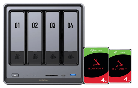 UGREEN NASync DXP4800 + Seagate Ironwolf 4TB Duo Pack