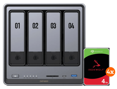 UGREEN NASync DXP4800 + Seagate Ironwolf 4TB 4-Pack