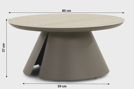 Santika Cayora lounge tuintafel 80 cm