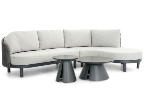 Santika Nanda/Cayora 50/80 cm hoek loungeset 4-delig