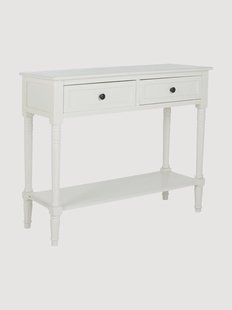 Wandtafel Samantha van grenenhout met lades en plank