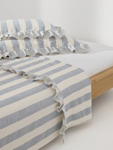 Laken met ruches Posie van linnen-katoen