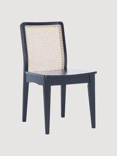 Rubberhouten eetstoelen Benicio met Weens vlechtwerk, 2-delig