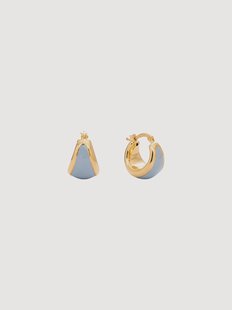 Oorbellen Viva Vintage blauw, verguld
