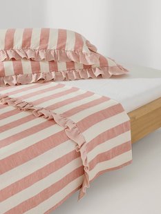 Laken met ruches Posie van linnen-katoen