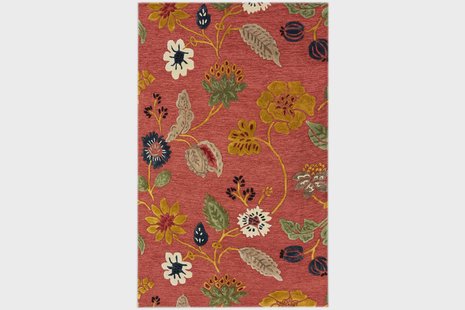 Vloerkleed Flowers wol handgemaakt | Bakero