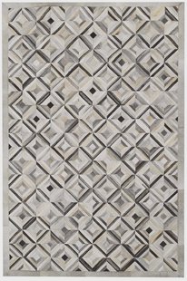 Vloerkleed Pauleine handgemaakt leer | Bakero