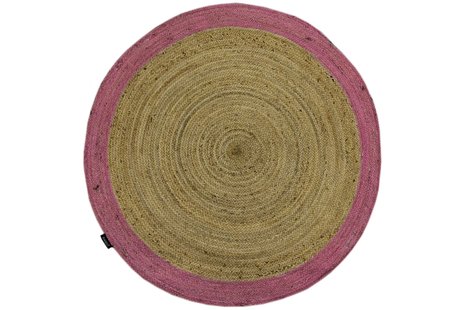 Vloerkleed Rami rond handgemaakt jute | Bakero