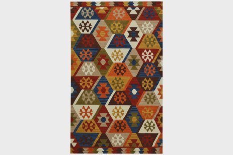 Vloerkleed Agra handgemaakt wol | Bakero