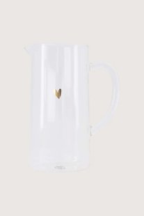 Zusss Waterkan Glas Hartje