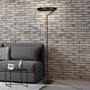 Steinhauer LED vloerlamp Mykty, zwart, hoogte 170 cm, metaal 2-lamps. CCT