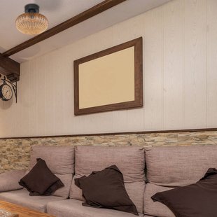 Steinhauer Plafondlamp Bloeba, Ø 30 cm zwart/amberkleurig, glas