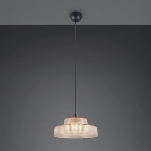 Reality Leuchten Hanglamp Abella, amber, Ø 35 cm, glas, E27