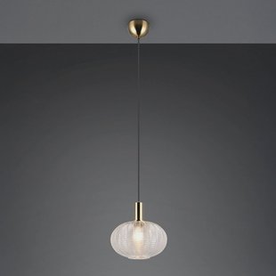 Reality Leuchten Hanglamp Elvezia, helder, Ø 26 cm, glas, E27