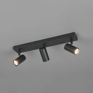 Reality Leuchten Spot Taryn, matzwart, lengte 45 cm, 3-lamps, mini-GU10