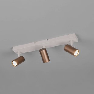 Reality Leuchten Spot Taryn, bruin, lengte 45 cm, 3-lamps, mini-GU10