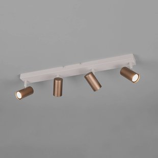 Reality Leuchten Spot Taryn, bruin, lengte 62 cm, 4-lamps, mini-GU10