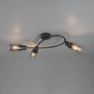 Reality Leuchten Spot Mars, lengte 45 cm, matzwart, 3-lamps, metaal E14