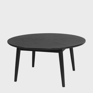 Housecraft Living Housecraft Living Fabio Salontafel Rond Hout 80x80 cm Zwart Fabio Salontafel Rond Hout 80x80 cm Zwart