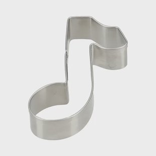 Uitsteekvorm muzieknoot, recycled rvs
