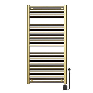 Elektrische Radiator Wiesbaden Elara 118.5x60 Cm Smart Wifi Geborsteld Messing PVD