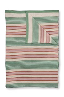 Pip Studio Plaid Bonsoir Combistripe Groen