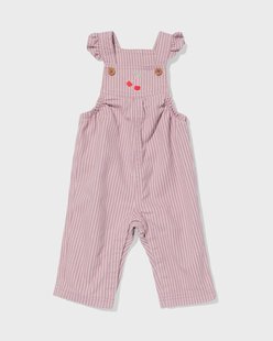 HEMA Babyjumpsuit strepen paars (paars)
