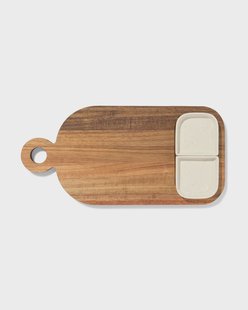 HEMA Borrelplank 35x17.5x3.5cm hout met schaaltjes