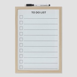 Plannerbord. Met marker