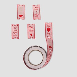 Kaartjes op rol. 200 stuks