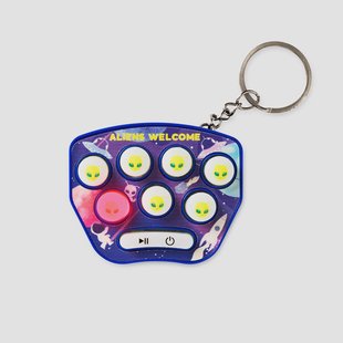 Space invader zakspel. Met sleutelhanger