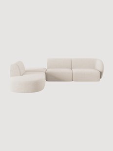 Modulaire chenille hoekbank Paolo (5-zits)