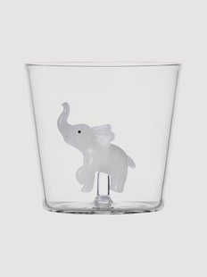 Handgemaakte tumbler White Elephant borosilicaatglas