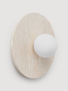 Wand- en plafondlamp Cehlani van travertijn